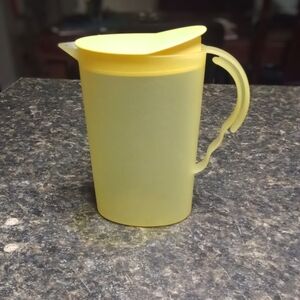 Tiny Tupperware Yellow Pitcher